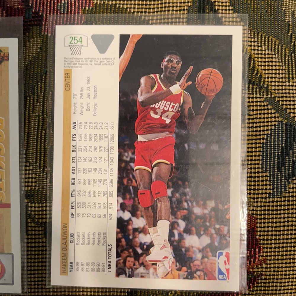 🌼COPY - NWT COLLECTOR BASKETBALL CARDS-HAKEEM OLAJUWON